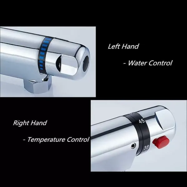 Thermostat Armatur Brausethermostat Brausearmatur Mischbatterie mit Verbrühschutz