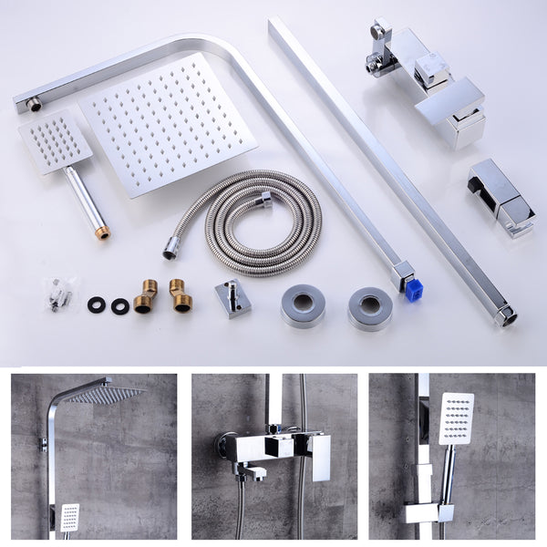 Duscharmatur Regendusche Duschset Duschsystem Handbrause Shower Badteile Spot Überkopfbrause Regendusche