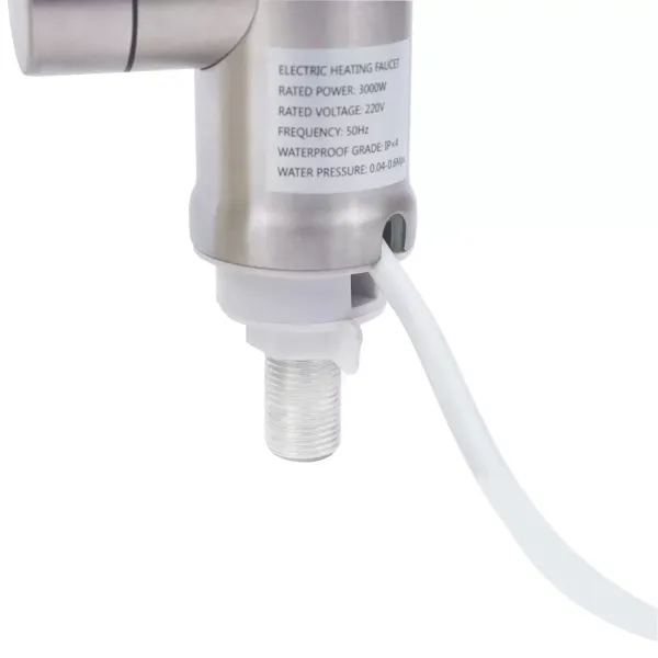 Elektrisch Warmwasserhahn, 360º Drehbar mit Durchlauferhitzer,LED Temperaturanzeige