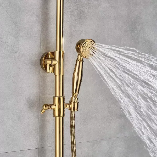 CNCEST Duscharmatur Duschpaneel Handbrause Regenbrause Brausegarnitur Bad Duschsystem