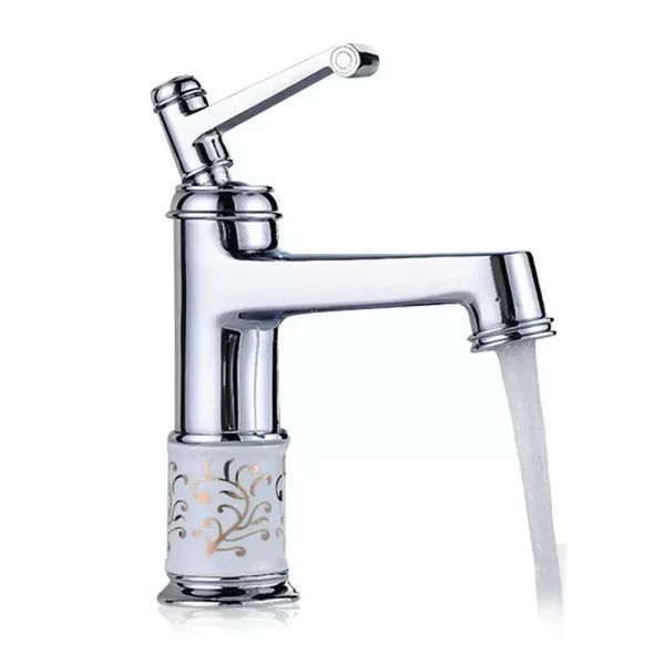 Waschtischarmatur Wasserhahn Bad Messing Chrom Küchenarmatur Einhand Design Waschtisch