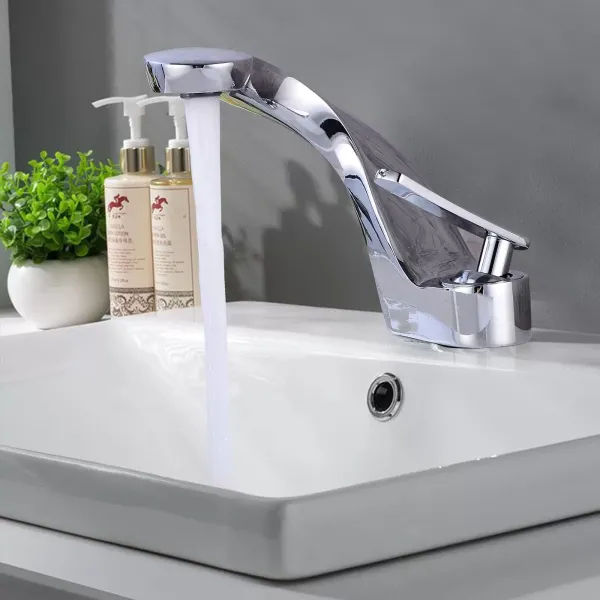Waschtischarmatur Wasserhahn Chrom Badarmatur Einhebelmischer Mischbatterie