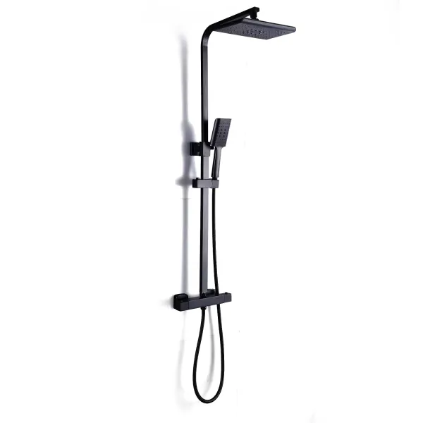 360 Grad Gedreht Duschsystem Mit Thermostat 38 ° C Duscharmatur Regendusche Schwarz 360 Grad Gedreht Duschsystem Mit Thermostat 38 ° C Duscharmatur Regendusche Schwarz