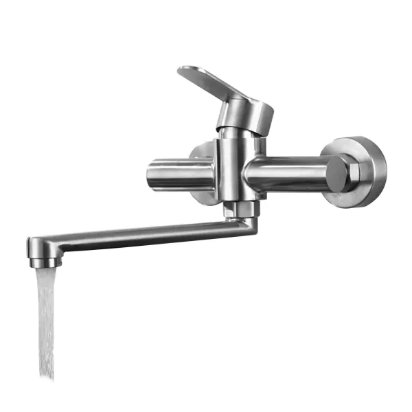 360° Drehbare Wandarmatur Küchenarmatur aus Edelstahl 304 Wand-Mischbatterie Single Lever Mixer Tap für Küchen 360° Drehbare Wandarmatur Küchenarmatur aus Edelstahl 304 Wand-Mischbatterie Single Lever Mixer Tap für Küchen