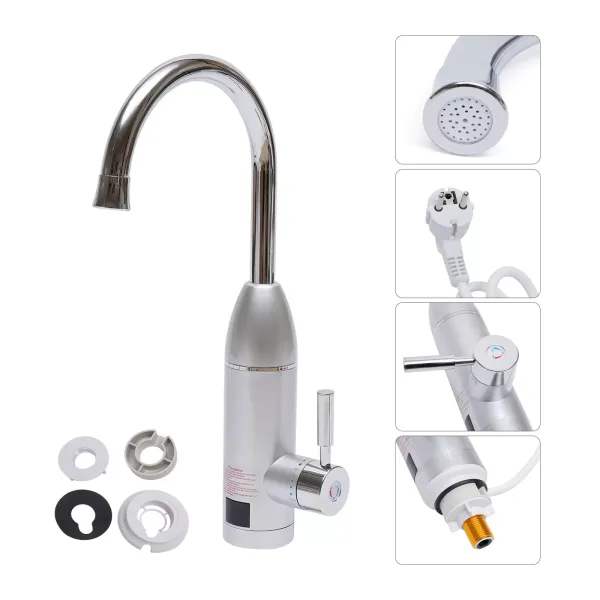 3000W Elektrisch Durchlauferhitzer Neu Wasserhahn Sofort Warm Waschtisch