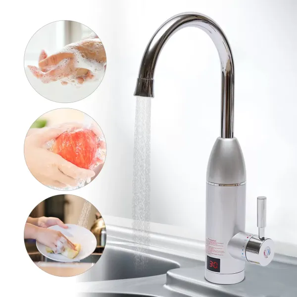 3000W Elektrisch Durchlauferhitzer Neu Wasserhahn Sofort Warm Waschtisch 3000W Elektrisch Durchlauferhitzer Neu Wasserhahn Sofort Warm Waschtisch