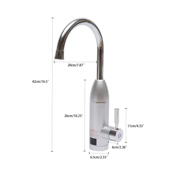 3000W Elektrisch Durchlauferhitzer Neu Wasserhahn Sofort Warm Waschtisch