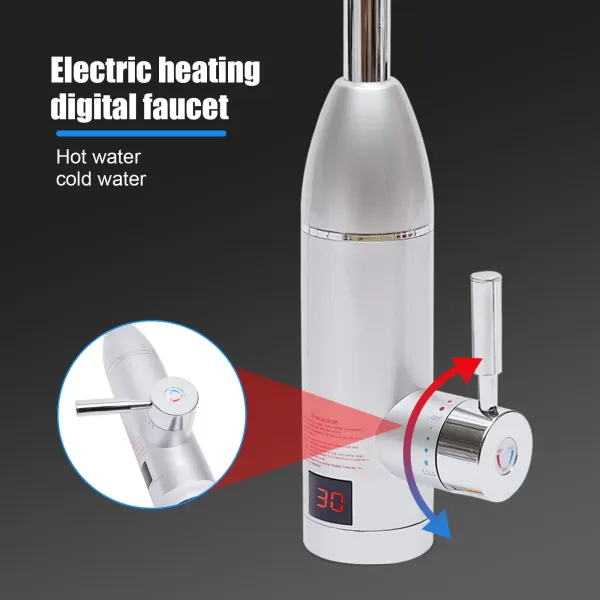 3000W Elektrisch Durchlauferhitzer Neu Wasserhahn Sofort Warm Waschtisch