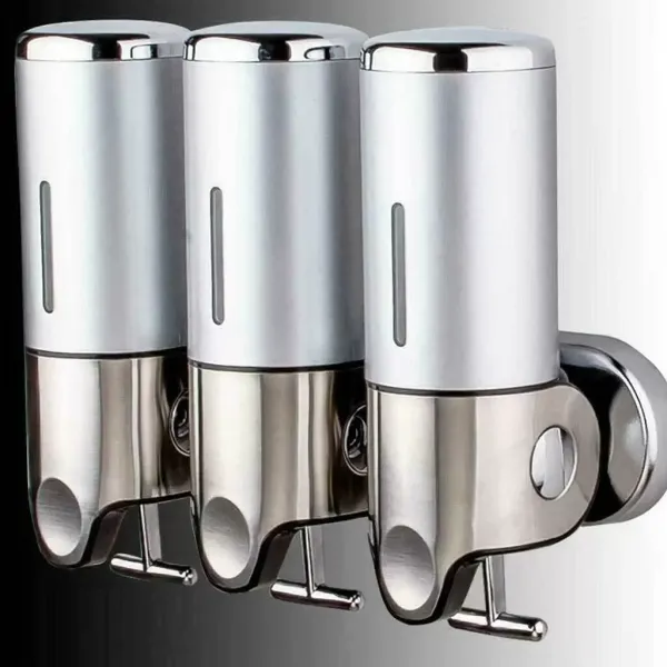3X 500ml Seifenspender Wand Duschgel Shampoo Verteiler Gelbehälter Desinfektionsspender 3X 500ml Seifenspender Wand Duschgel Shampoo Verteiler Gelbehälter Desinfektionsspender