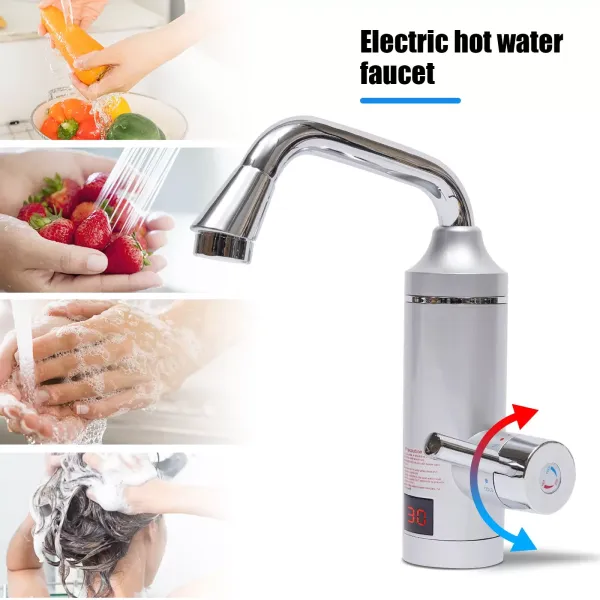 3000W Elektrische Warmwasserbereiter Durchlauferhitzer Bad Wasserhahn