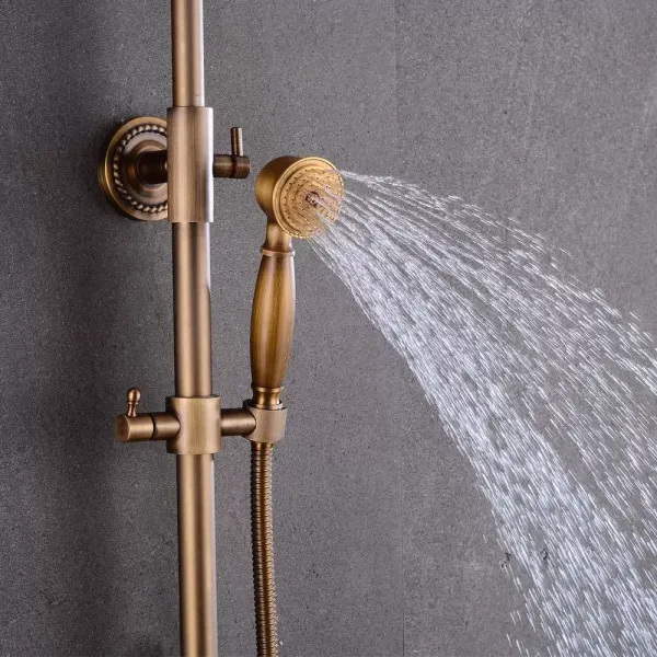 Komplette Retro Duschset Badewannenset Duschkopf Duschkopf Wasserhahn