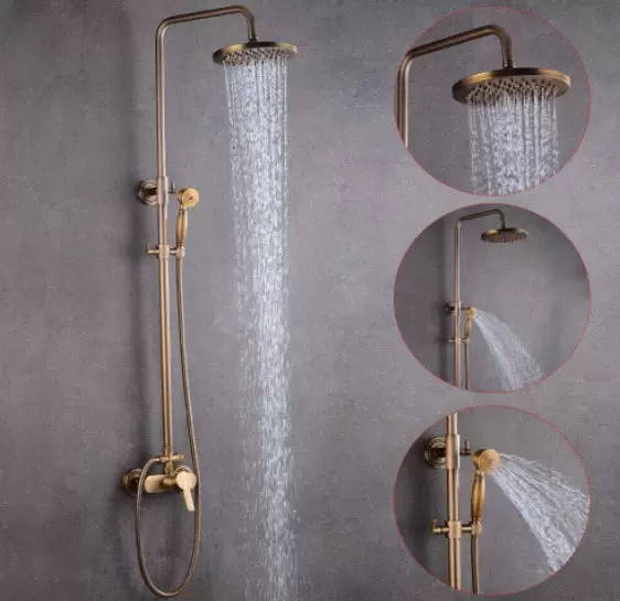 Komplette Retro Duschset Badewannenset Duschkopf Duschkopf Wasserhahn