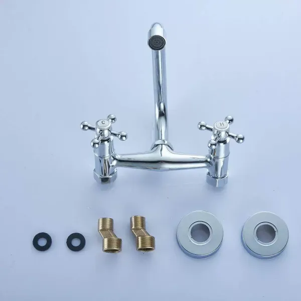Wandmontage Wasserhahn Wandarmatur Küchenarmatur Mischbatterie Zweigriff Mischbatterie Küche Waschbecken Wandmontage Wasserhahn Wandarmatur Küchenarmatur Mischbatterie Zweigriff Mischbatterie Küche Waschbecken
