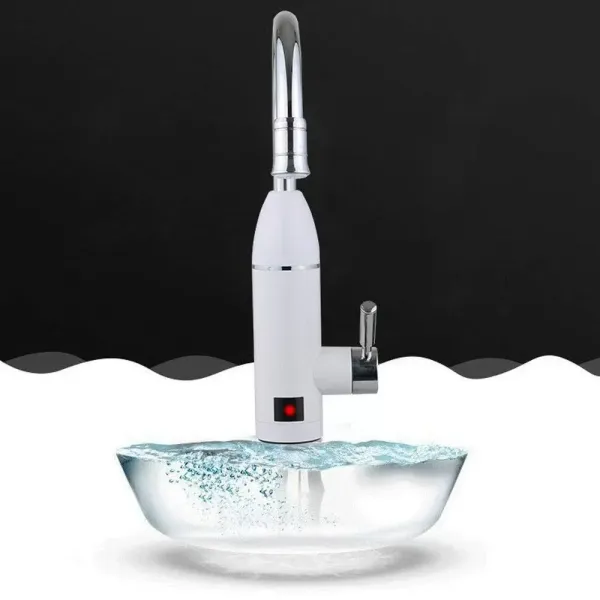 3000W 360° Drehbar Elektrischer Wasserhahn LED Temperaturanzeige Durchlauferhitzer