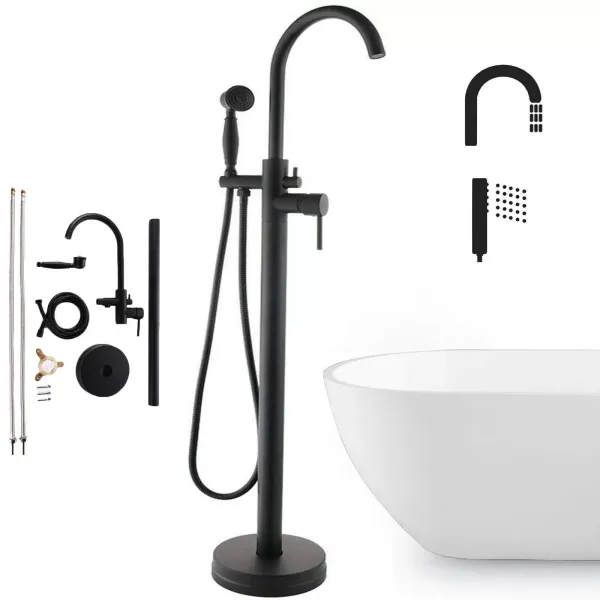 Bodenmontage Standarmatur mit Handbrause Badewanne
