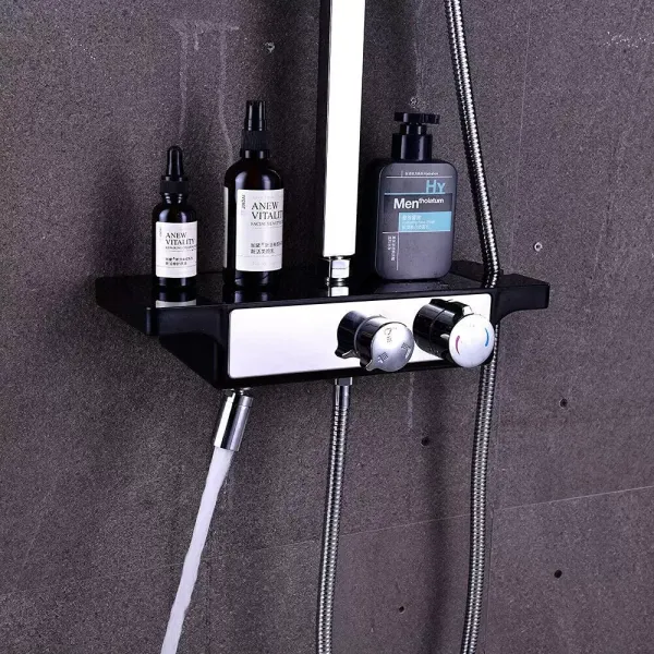 Messing ABS-Kunststoffhülse Rostfrei Duschsystem Regendusche Handbrause Duschkopf