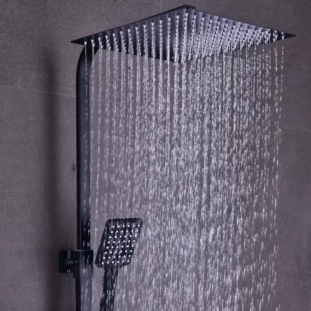 Duschsystem mit Thermostat Thermostat Duscharmatur Regendusche Duschset Handbrause Doppelkopf