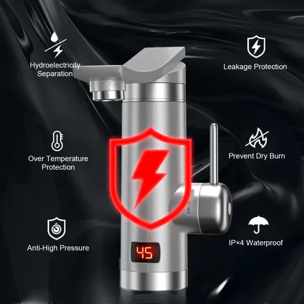 3KW Wasserhahn Elektrische Schnell Heizung Wasserfall Armatur Elektrische Durchlauferhitzer für Küche Badezimmer