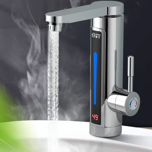 3000W Wasserhahn Elektrische Küchenarmatur aus Edelstahl Sofort Warm Armatur
