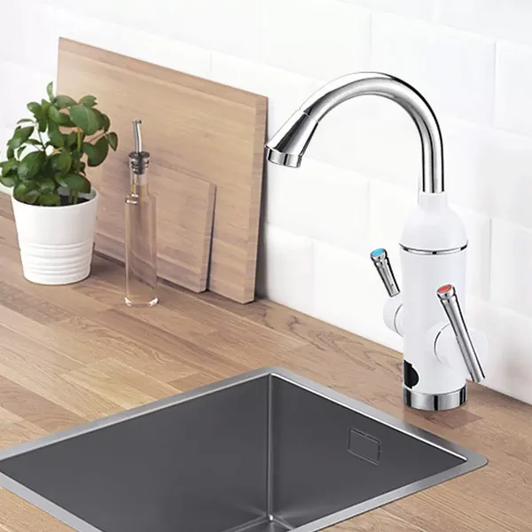 LED Elektrisch Wasserhahn Küche Küchenarmatur Sofort Heizung Kalt Durchlauferhitzer