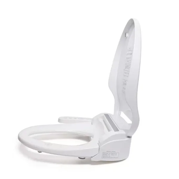 Elektrisch Bidet Sitz Smart Dusch WC-Sitze mit Düse Toilettensitz Gewärmter Sitz Toilettendeckel Bidet Aufsatz Weiß
