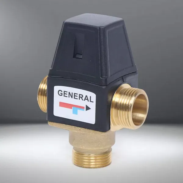 3-Wege Heiß Kaltwasser Ventil Thermostatventil Mischventil Messing 35-60℃ DN20 3-Wege Heiß Kaltwasser Ventil Thermostatventil Mischventil Messing 35-60℃ DN20