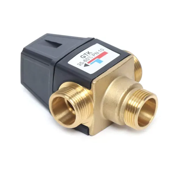 3-Wege Heiß Kaltwasser Ventil Thermostatventil Mischventil Messing 35-60℃ DN20 3-Wege Heiß Kaltwasser Ventil Thermostatventil Mischventil Messing 35-60℃ DN20