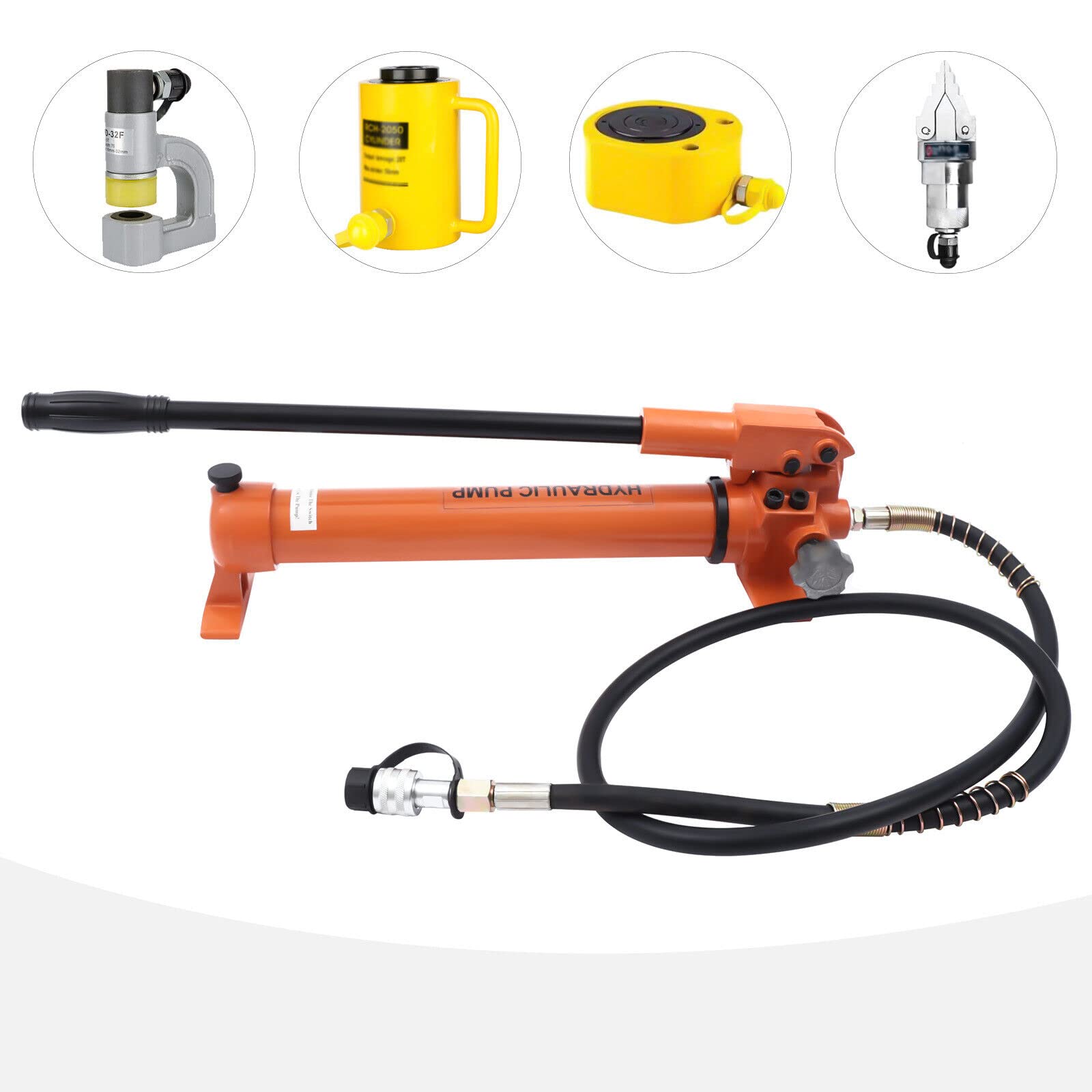 Hydraulische Handpumpe, Manuelle Hydraulikpumpe Schlauchkupplung Hydraulikpumpe CP-700 für Hydraulischer Wagenheber