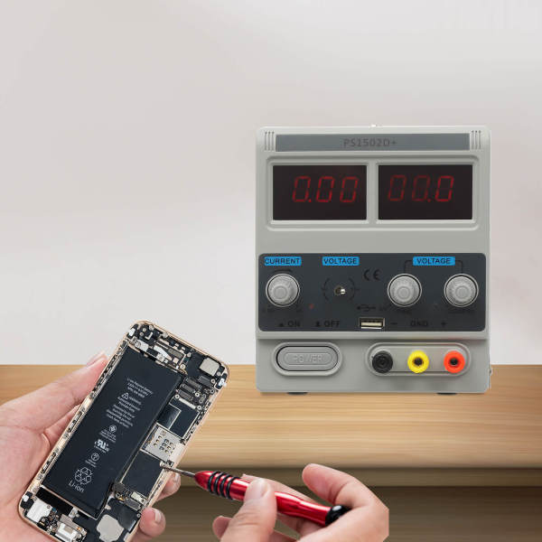 0-15 V, 0.6 A DC-Netzteil Präzisionsstabilisiertes digitales Einstellbares Netzteil