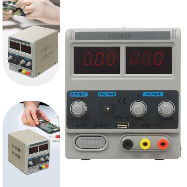 0-15 V, 0.6 A DC-Netzteil Präzisionsstabilisiertes digitales Einstellbares Netzteil 0-15 V, 0.6 A DC-Netzteil Präzisionsstabilisiertes digitales Einstellbares Netzteil