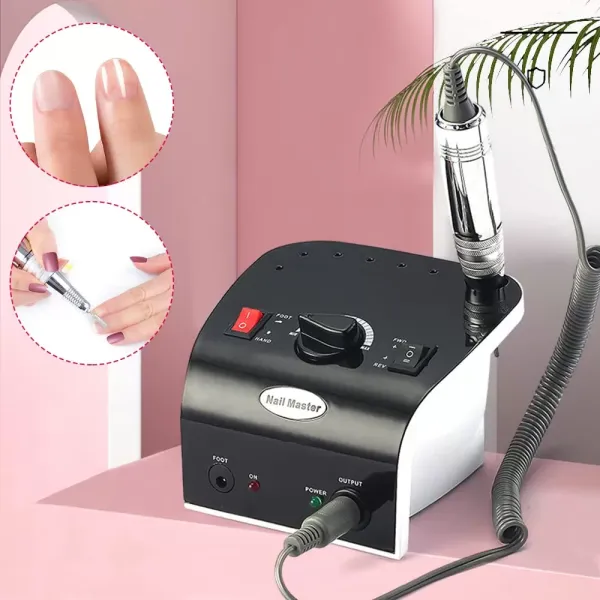 Elektrische Nagelfräser,Nagelfeile Fußpflegegerät Maniküre elektrische Nailart zum Polieren, Gel-Nagelbohrer 35000 U/min
