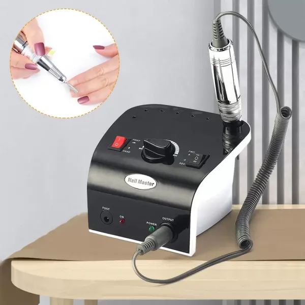 Elektrische Nagelfräser,Nagelfeile Fußpflegegerät Maniküre elektrische Nailart zum Polieren, Gel-Nagelbohrer 35000 U/min