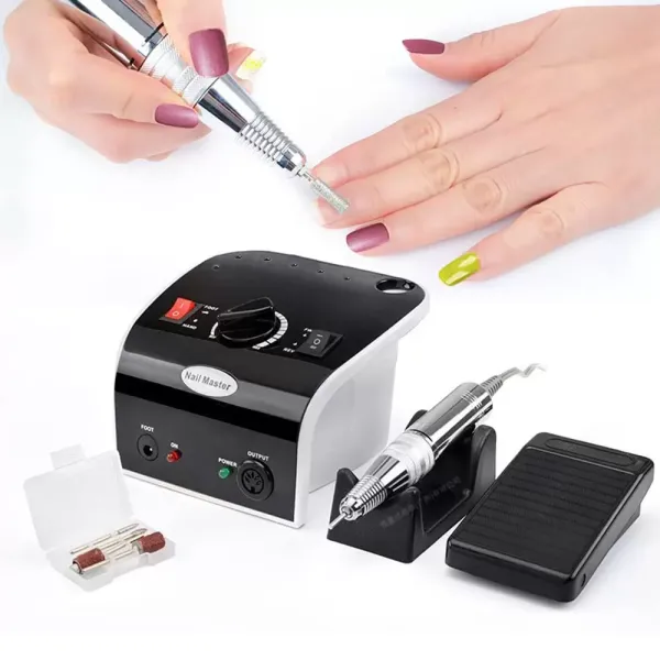 Elektrische Nagelfräser,Nagelfeile Fußpflegegerät Maniküre elektrische Nailart zum Polieren, Gel-Nagelbohrer 35000 U/min