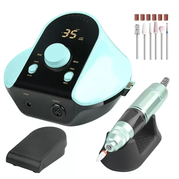 Nagelbohrmaschine Elektrische Nagelfeile Gel Nagellackentferner Nägel Bohrmaschine Professionelle 35000 U/min