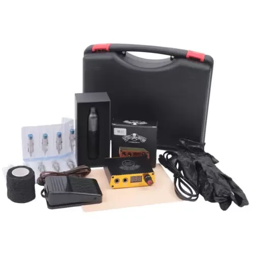 CNCEST Tragbares Tattoo-Stift-Set Komplette Digitalanzeige Tattoo 20 Tattoo Nadeln