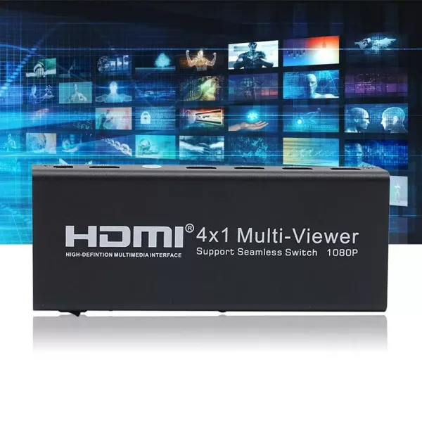 Umschalter Audio Extractor, HDMI Switch Verteiler mit DAC Netzteil Adapter und USB-Netzkabel