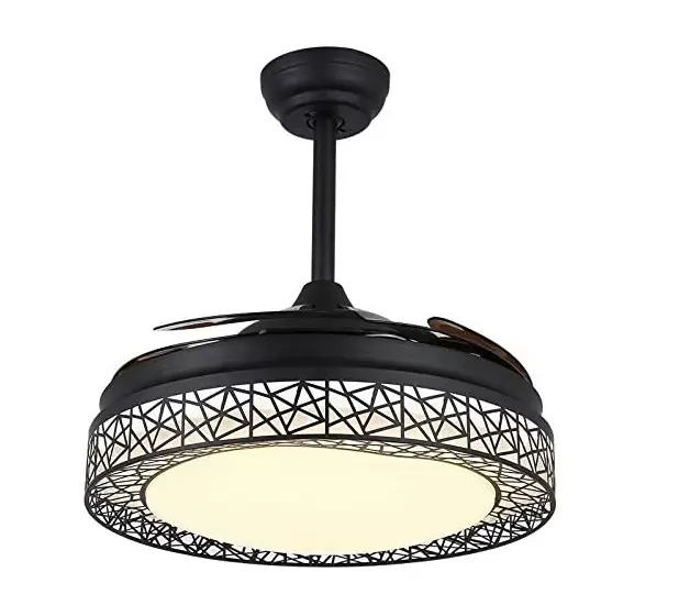 42" LED Deckenleuchte Dimmbar Deckenlampe mit 4 Einziehbare Flügel