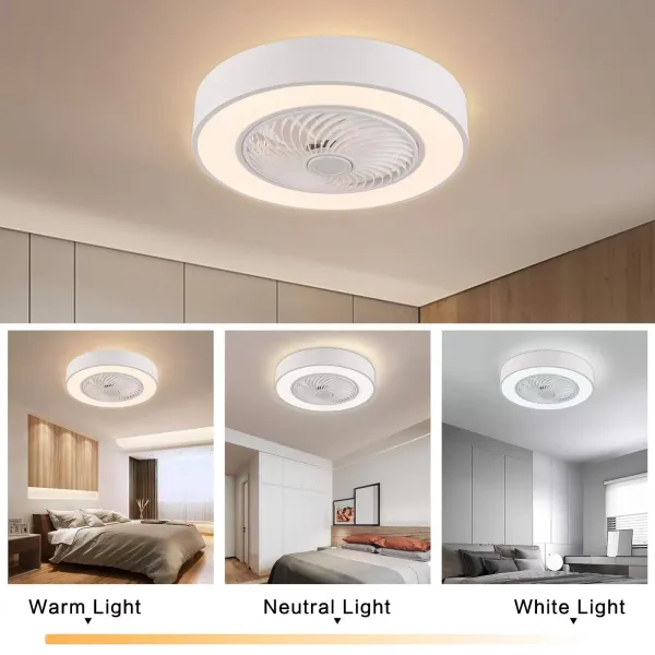 22 Zoll Ventilator Lampe 48W Moderne LED Deckenleuchte