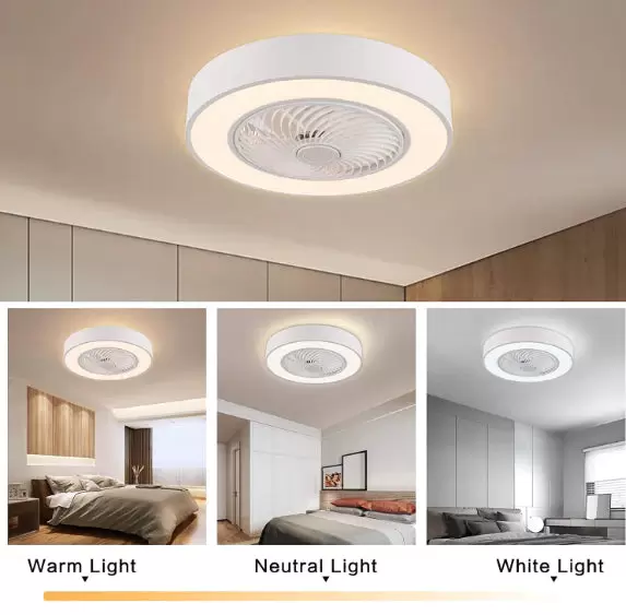 22 Zoll Ventilator Lampe 48W Moderne LED Deckenleuchte
