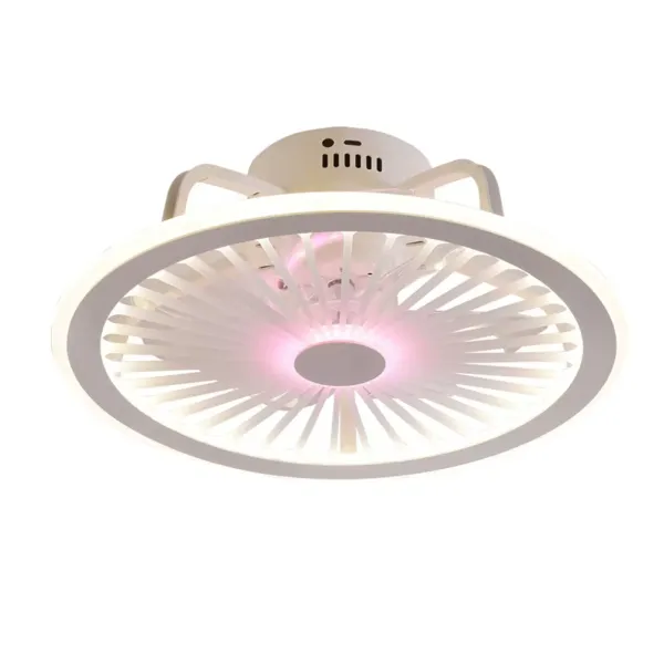 18.5 Zoll Deckenventilator mit Licht Lüfter Lampe Rosa LED Licht Chandelier