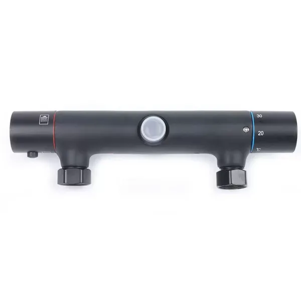 Duschsystem Dusche Armatur mit Thermostat 3 Strahlarten mit Anti-Verbrühungs-Duschsystem mit Kopfbrause Schwarz Duschsystem Dusche Armatur mit Thermostat 3 Strahlarten mit Anti-Verbrühungs-Duschsystem mit Kopfbrause Schwarz