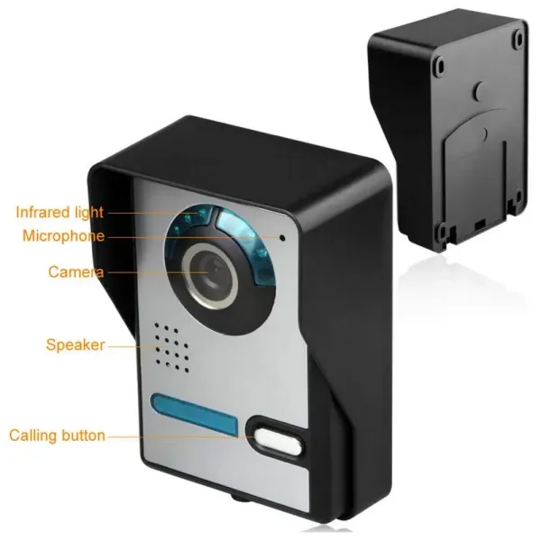 CNCEST 220V 7 Zoll Video-Türsprechanlage Türklingel Intercom Kit Video-Türklingel LCD