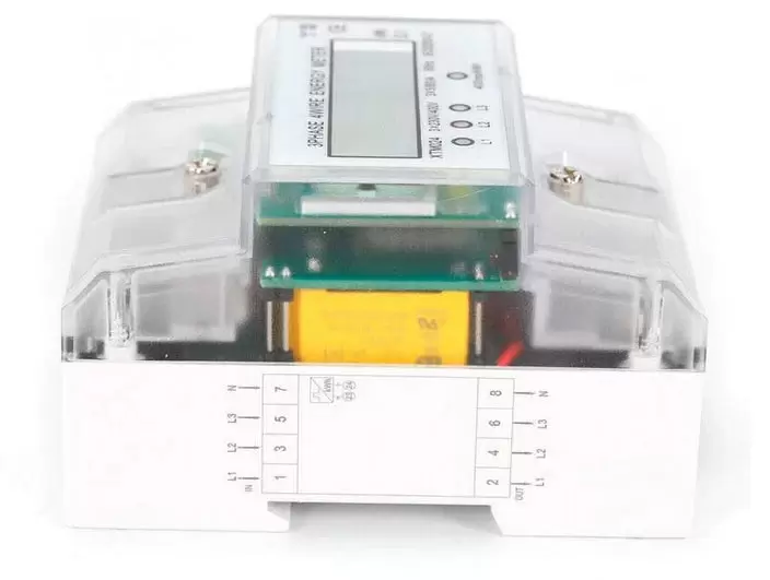 Digitaler 3-Phasen Stromzähler 4-Draht Messgerät Drehstromzähler mit digitalen LCD