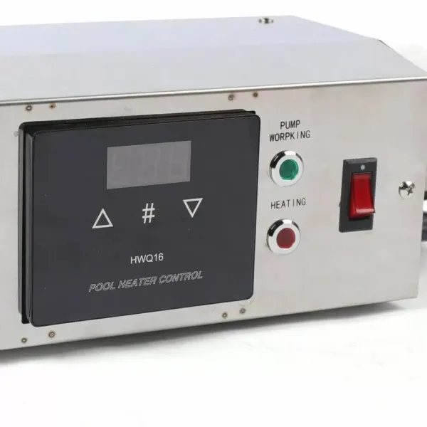 3KW Poolheizung Edelstahl Elektrisch Schwimmbadheizung Poolheizung Thermostat  Elektrische Heizung Swimmingpool