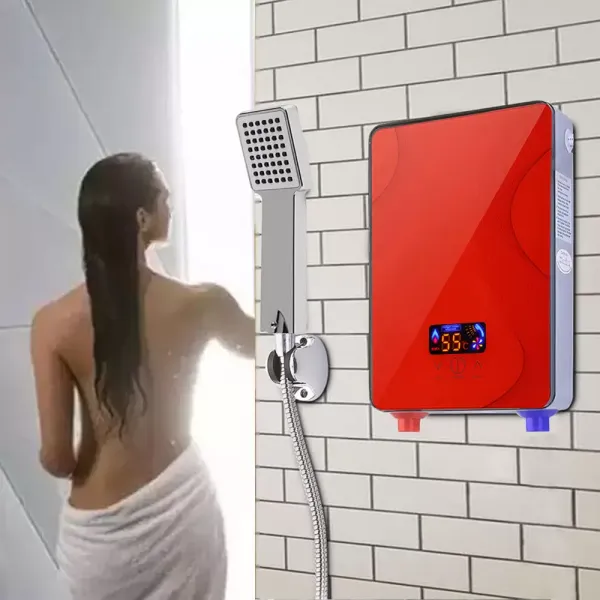 6500W Elektrischer Durchlauferhitzer Tankless Digital Warmwasserbereiter mit Übertemperaturschutz 6500W Elektrischer Durchlauferhitzer Tankless Digital Warmwasserbereiter mit Übertemperaturschutz
