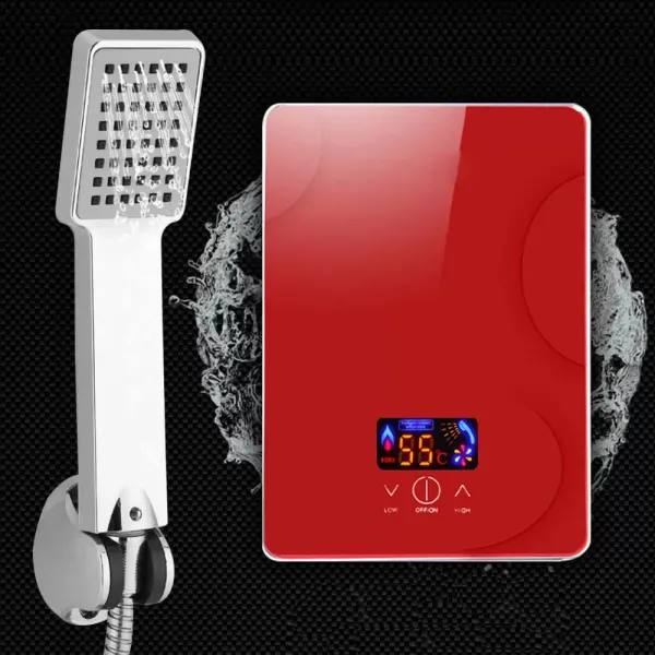 6500W Elektrischer Durchlauferhitzer Tankless Digital Warmwasserbereiter mit Übertemperaturschutz 6500W Elektrischer Durchlauferhitzer Tankless Digital Warmwasserbereiter mit Übertemperaturschutz