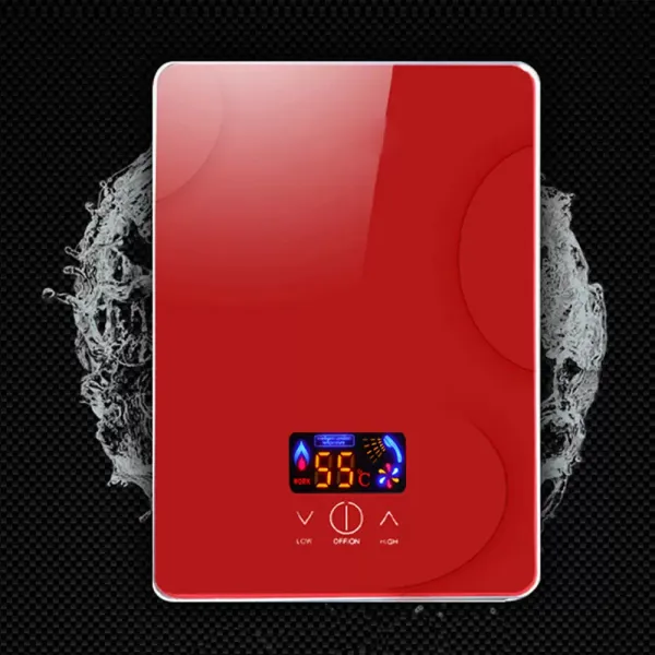6500W Elektrischer Durchlauferhitzer Tankless Digital Warmwasserbereiter mit Übertemperaturschutz 6500W Elektrischer Durchlauferhitzer Tankless Digital Warmwasserbereiter mit Übertemperaturschutz