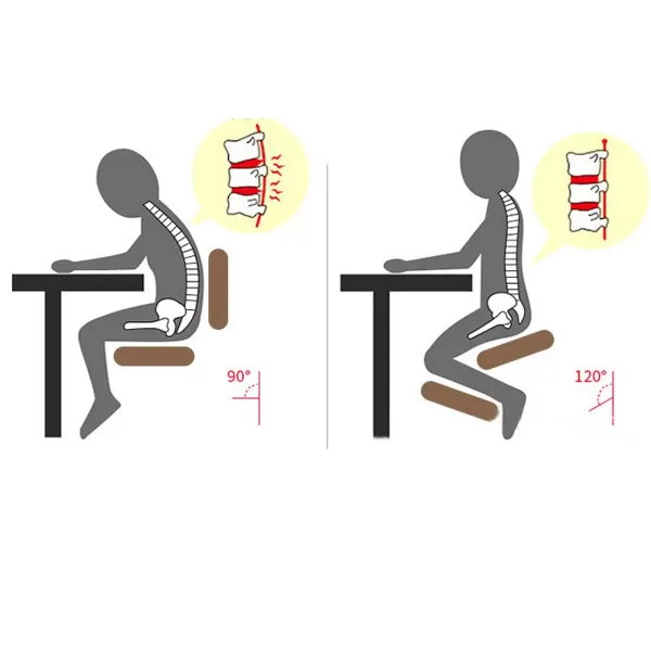 Ergonomischer Kniender Stuhl Höhenverstellbarer Hocker Kniender Chair mit Rollen