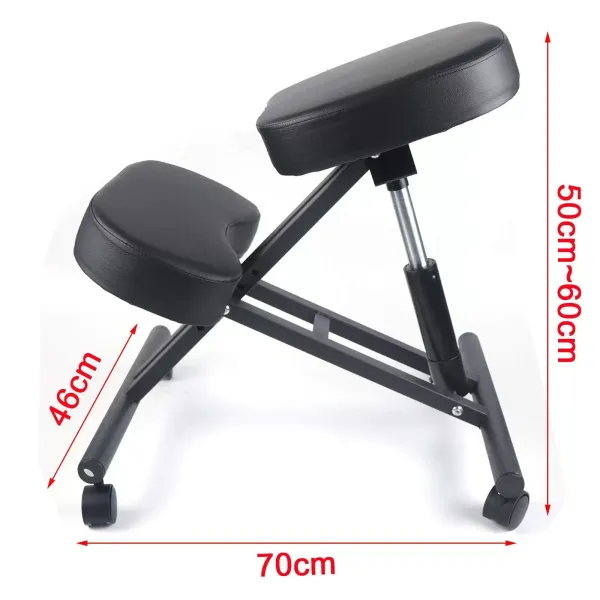 Ergonomischer Kniender Stuhl Höhenverstellbarer Hocker Kniender Chair mit Rollen