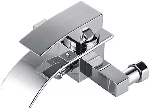 Badewanne Wasserhahn mit Handbrause Chrom Wandduschmischer